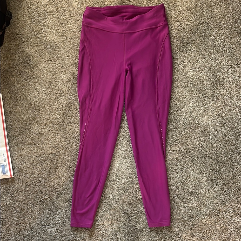 Lululemon Athletica Magenta Leggings